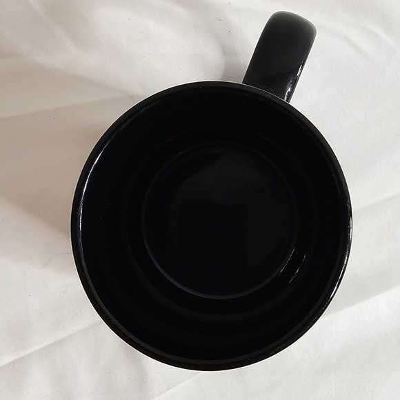 The Walt Disney Studios Black Coffee Mug Gold Trim Pewter Mickey Mouse 3D Emblem - Picture 6 of 8